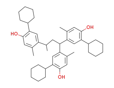 1,1,3-tris(3'-cyclohexyl-4'-hydroxy-6'-methylphenyl)butane