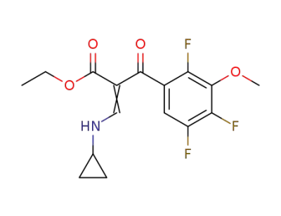 ethyl 3-(cyclopropylamino)-2-(2,4,5-trifluoro-3-methoxybenzoyl)acrylate