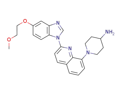 1-(2-(5-(2-methoxyethoxy)-1H-benzo[d]imidazol-1-yl)quinolin-8-yl)piperidin-4-amine