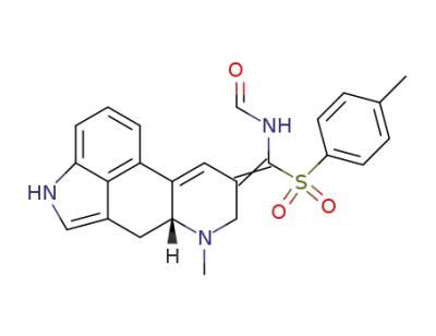 <i>N</i>-[(7-methyl-6,6a,7,8-tetrahydro-4<i>H</i>-indolo[4,3-<i>fg</i>]quinolin-9-ylidene)-(toluene-4-sulfonyl)-methyl]-formamide